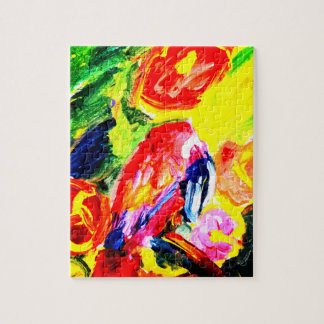 Puzzle Perroquet joie estivale