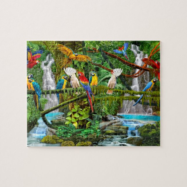 PUZZLE PERROQUETS AU PARADIS (Horizontal)