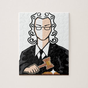 Puzzle Person de vecteur de juge