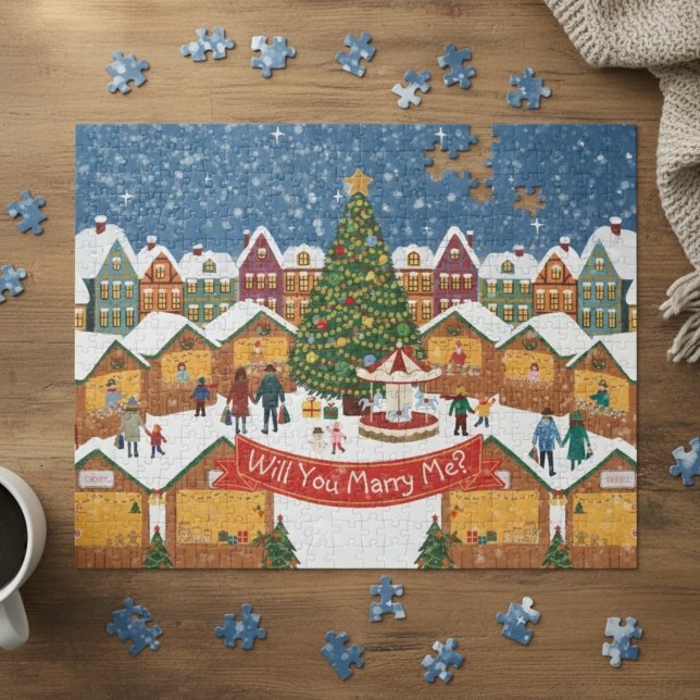 Puzzle Personalized Christmas Secret Message/Marry me (Créateur téléchargé)