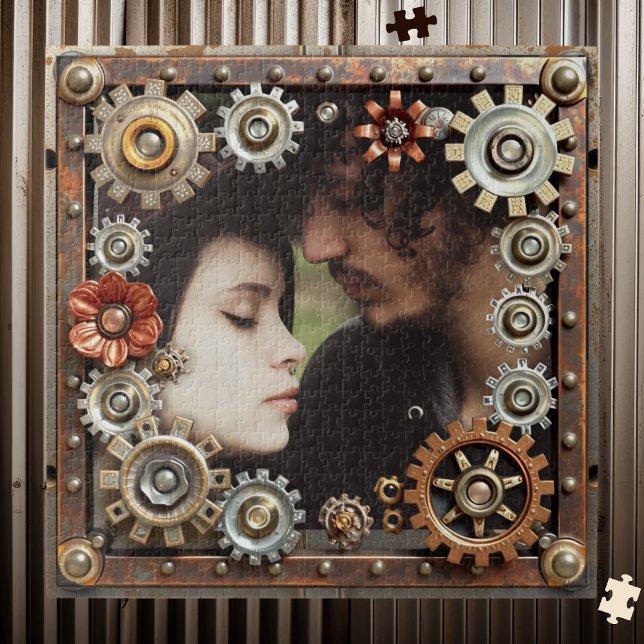 Puzzle Personalized Steampunk Romantic Photo (Créateur téléchargé)