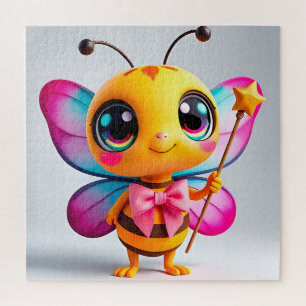 Puzzle Personnage de fée abeille de dessin animé adorable