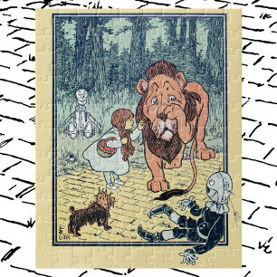 Puzzle Personnages vintage du Magicien d'Oz, Route de bri