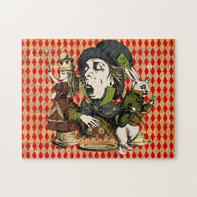 Puzzle Personnages vintages de Wonderland (Horizontal)
