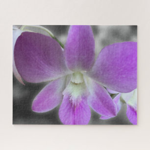 Puzzle personnalisable de fleur d'orchidée