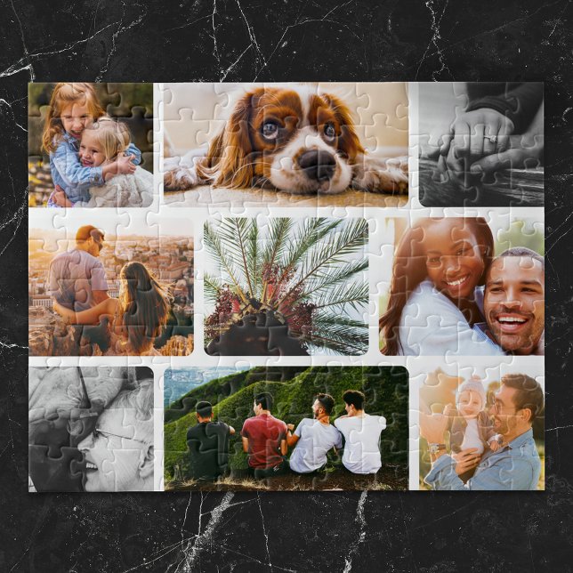 Puzzle personnalisé 9 Collage de photos en cadre b (Créateur téléchargé)