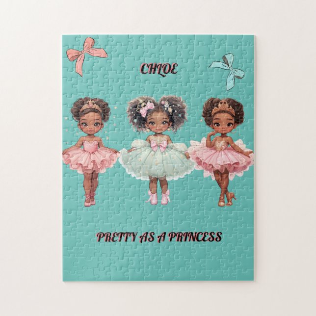 PUZZLE PERSONNALISÉ "ASSEZ EN TANT QUE PRINCESSE" (Vertical)