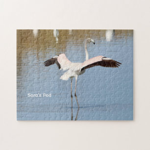 Puzzle personnalisé avec photo de flamant rose
