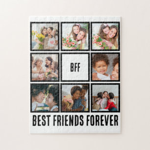 Puzzle Personnalisé BFF Meilleurs amis Forever 8 Collage 