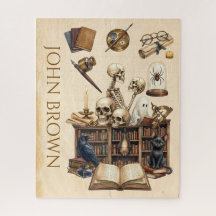 Puzzle personnalisé Dark Academia gothique