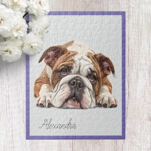 Puzzle personnalisé de Bouledogue Anglais