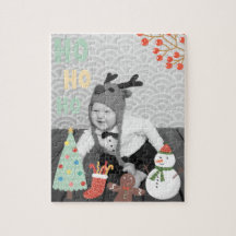 Puzzle personnalisé de Noël avec votre photo