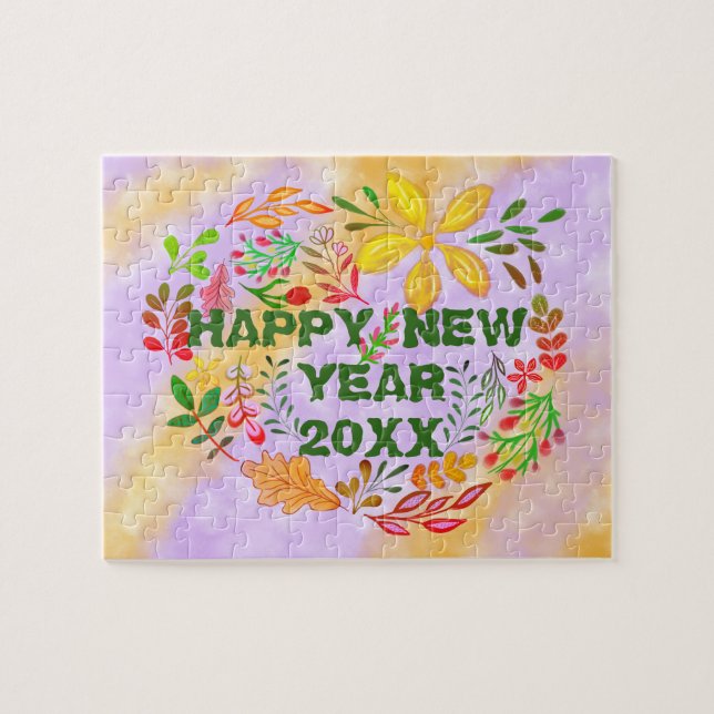 PUZZLE PERSONNALISÉ HEUREUX NOUVEL AN 20XX (Horizontal)