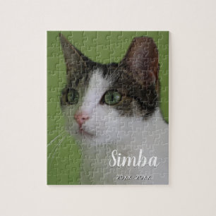Puzzle personnalisé Pet Cat Memorial Puzzle Photo