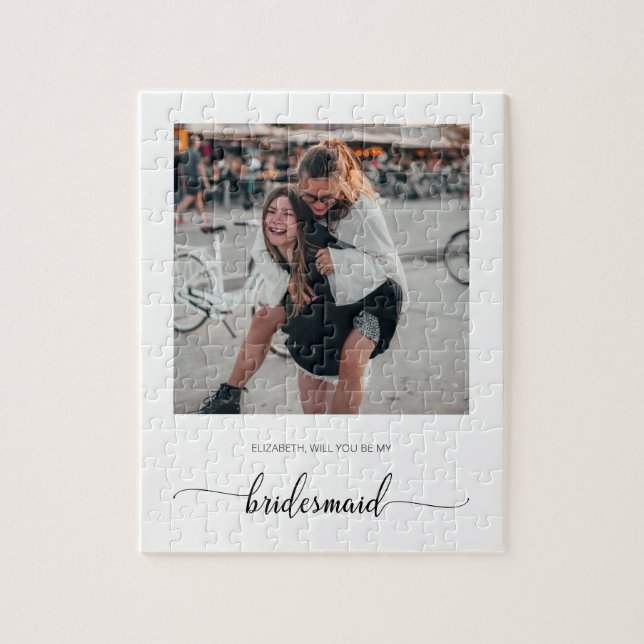 Puzzle Personnalisé Serez-Vous Ma Femme D'Accueil Photo (Vertical)