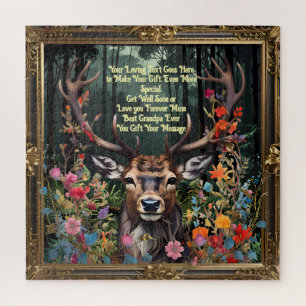 Puzzle Personnalisé Votre Message sur ce Deer Stag