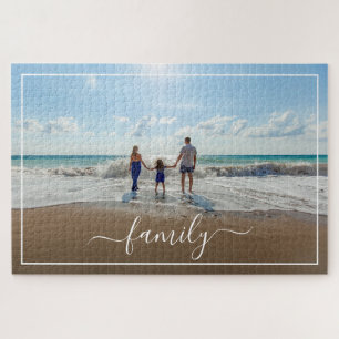 Puzzle Personnaliser le Modèle photo avec le texte de fam