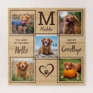 Puzzle Perte d'animal de compagnie commémoratif personnal