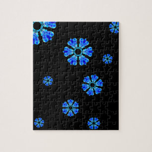 Puzzle Pétales bleues