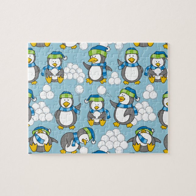 Puzzle Petit arrière - plan de pingouins (Horizontal)