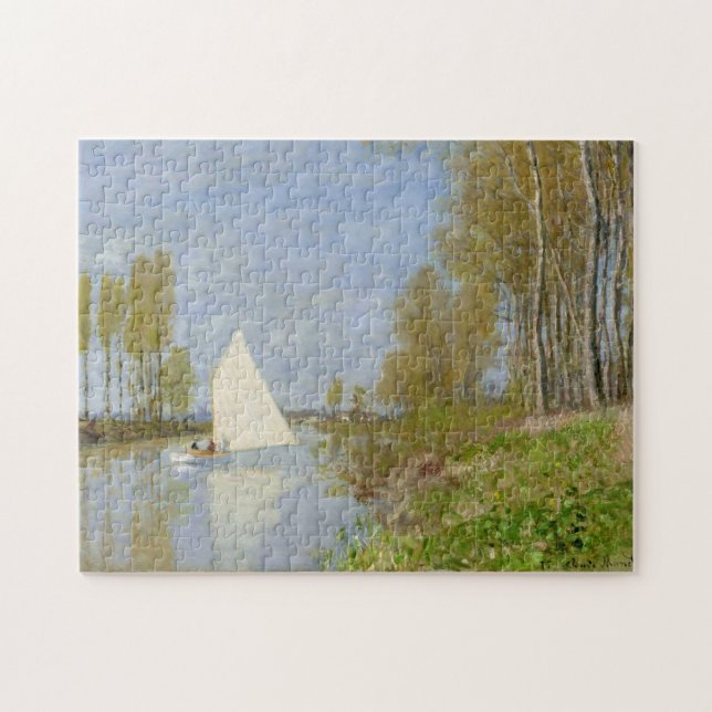 Puzzle Petit bateau sur Seine Argenteuil Monet Art (Horizontal)