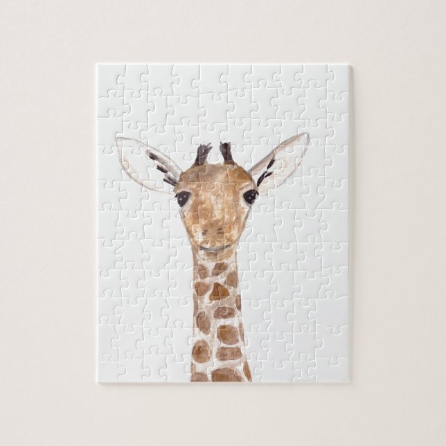 Puzzle Petit bébé girafe animal zoo safari humour enfants (Vertical)