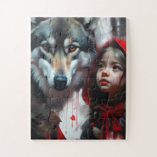 Puzzle Petit chaperon rouge et loup