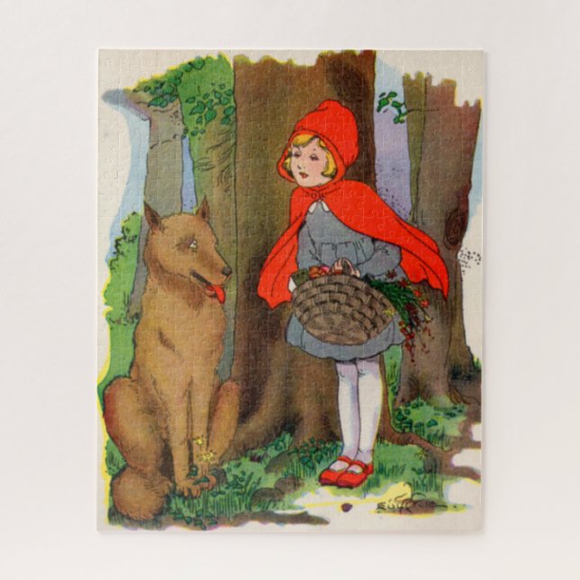 Puzzle Petit chaperon rouge et loup (Vertical)