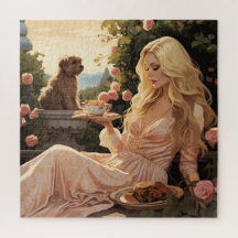 Petit déjeuner dans le jardin