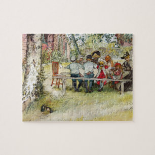 Puzzle Petit déjeuner sous le grand bouleau par Carl