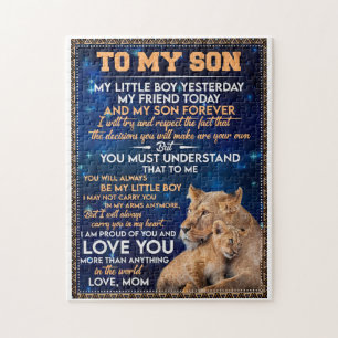 Puzzle Petit Garçon Hier Ami Aujourd'Hui-Lion Maman À Fil
