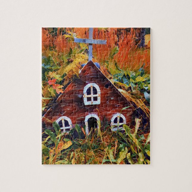Puzzle Petite maison de fée rouge (Vertical)