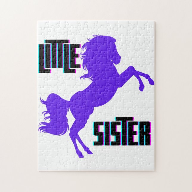 Puzzle Petite soeur Pony pourpre (Vertical)