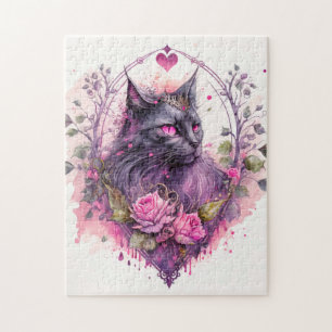 Puzzle Petite Sorcière de chat Kitty Majestic