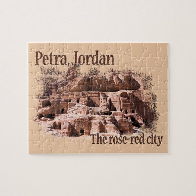 Puzzle Petra : Ville rouge Rose (Horizontal)