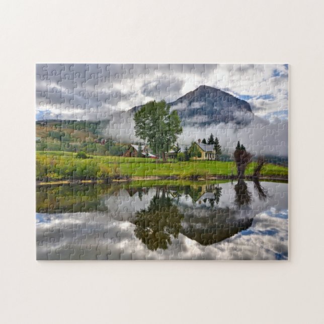 Puzzle Peu de Chambre en brume sur le lac (Horizontal)