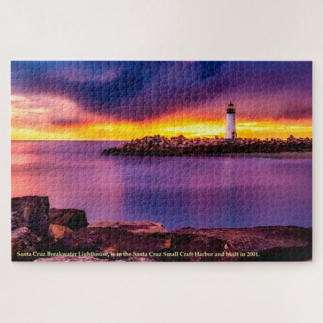 Puzzle Phare brise-lames de Père Noël en Californie (Horizontal)