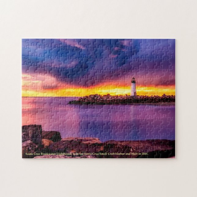Puzzle Phare brise-lames de Père Noël en Californie (Horizontal)