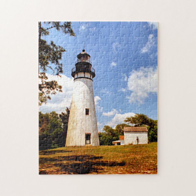 Puzzle Phare d'Amelia Island, casse-tête de la Floride (Vertical)