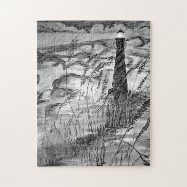 Puzzle Phare dans la tempête (Vertical)