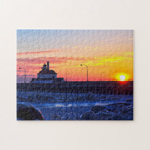 Puzzle Phare de Duluth Minnesota Lever du soleil