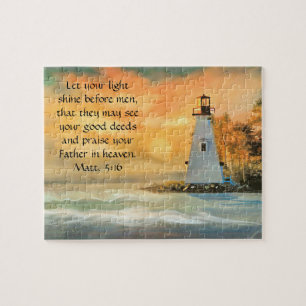 Puzzle Phare de la Bible chrétienne Verse Lumière