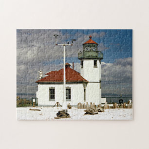 Puzzle Phare de point d'Alki, Seattle Washington