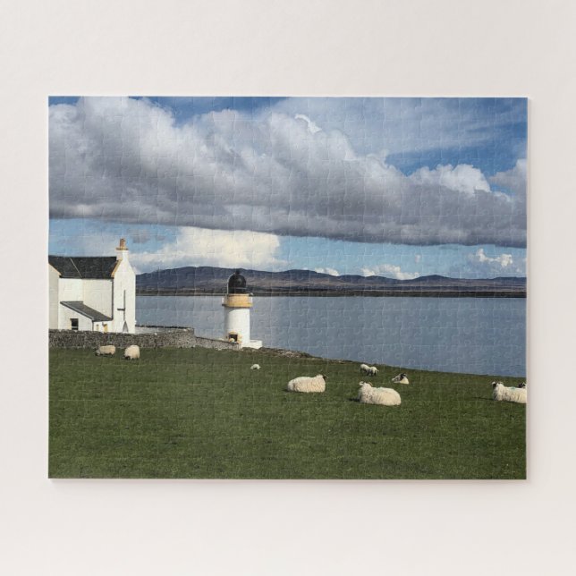 Puzzle Phare de Port Charlotte, île d'Islay, Écosse (Horizontal)