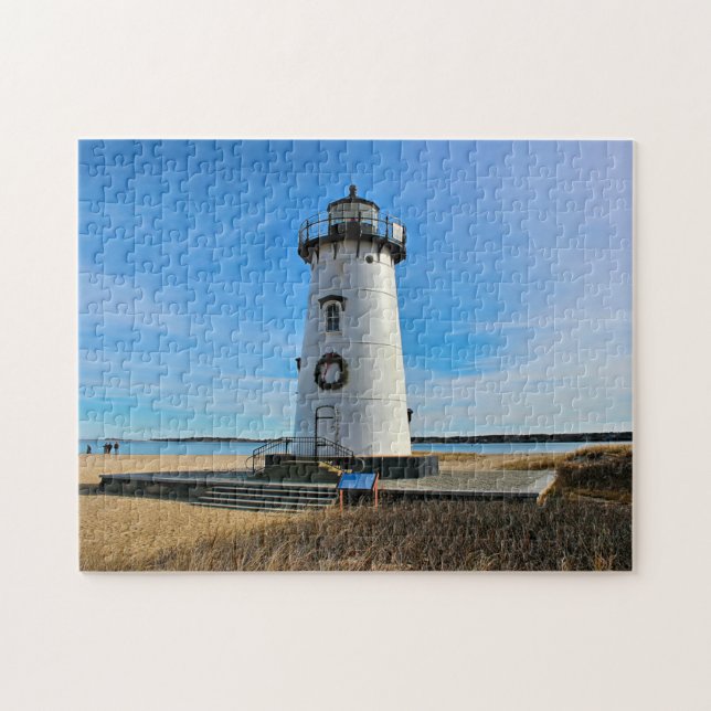 Puzzle Phare de port d'Edgartown, Martha's Vineyard mA (Horizontal)