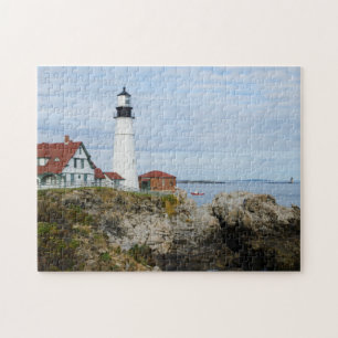 Puzzle Phare de Portland Headlight sur une côte rocheuse