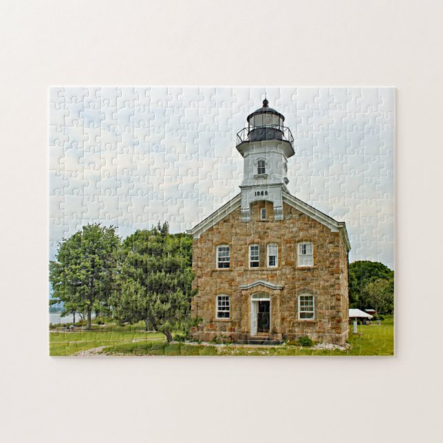 Puzzle Phare d'île de Sheffield, le Connecticut (Horizontal)