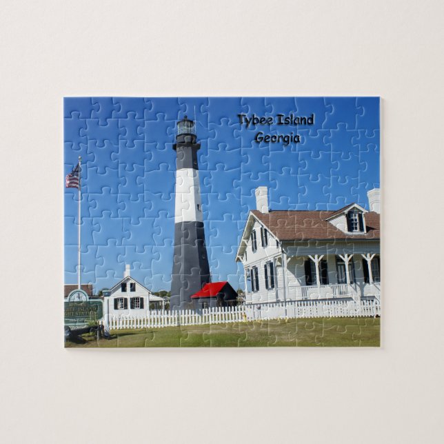 Puzzle Phare d'île de Tybee (Horizontal)