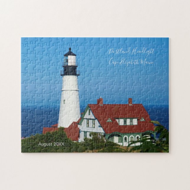 Puzzle Phare du Maine Portland - phare Date de visite (Horizontal)