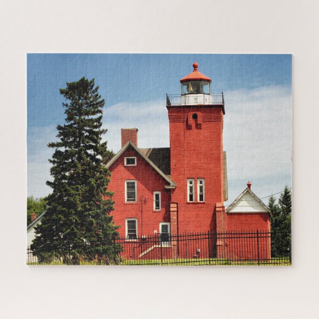 Puzzle Phare du Minnesota à deux ports (Horizontal)